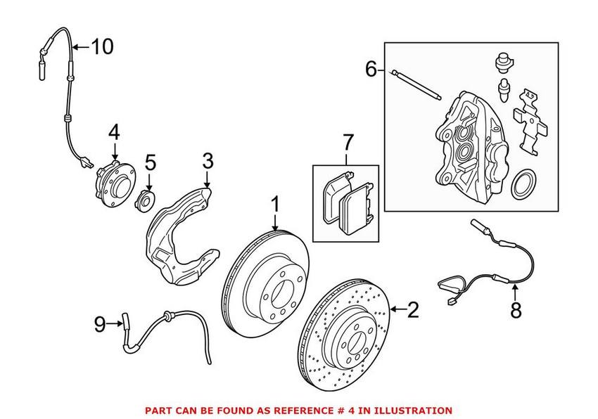 BMW Wheel Bearing and Hub Assembly - Front 31206867260